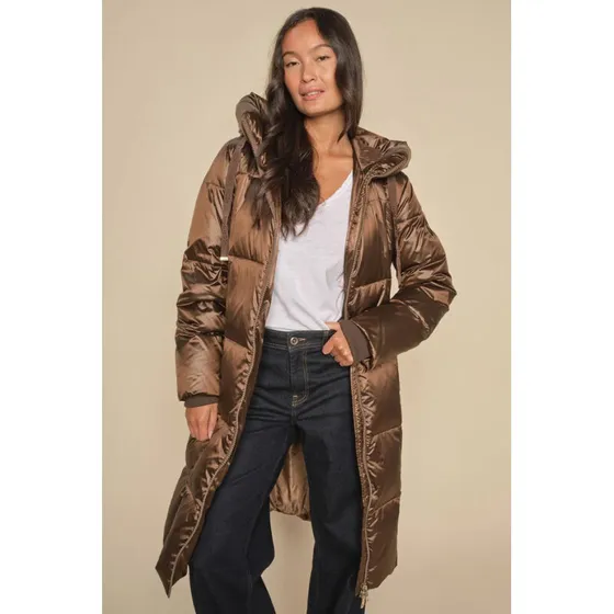 Mos Mosh Nova Metallic dunfrakke – Dark Gold