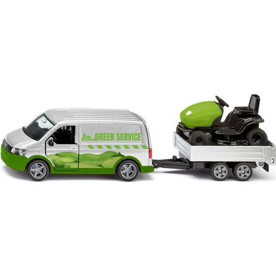 Siku 1:50 VW T6 med havetraktor og trailer