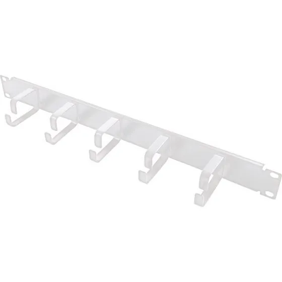 LogiLink Kabelstyringsstang, Lysegrå RAL 7035, 1U, 19"