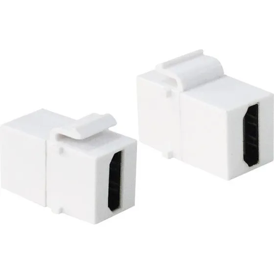 LogiLink HDMI Keystone stik - 2 x HDMI hun, Hvid
