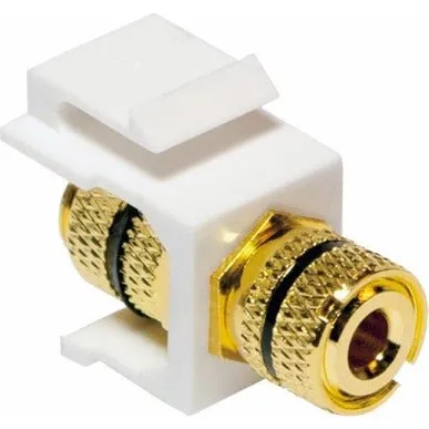 LogiLink Keystone 2 x Højttalerbøsning - Sort