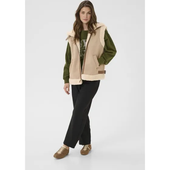 Cream CRUMA Vest - Cobblestone