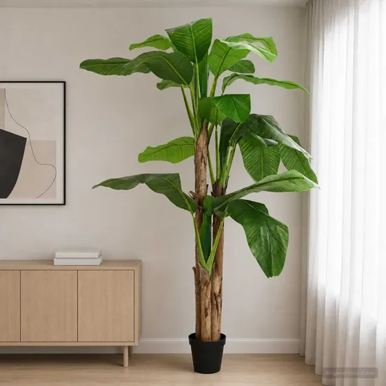 vidaXL Kunstigt banantræ, Grøn, 125 x 25 x 250 cm