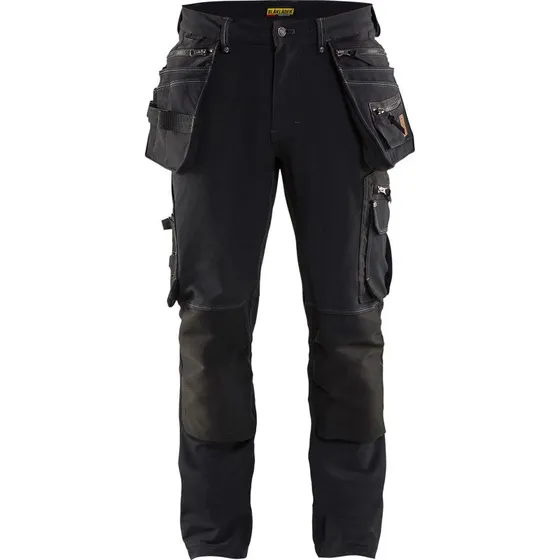 Blåkläder X1900 Håndværkerbukser, 4-vejs stretch, Sort, Str. D124