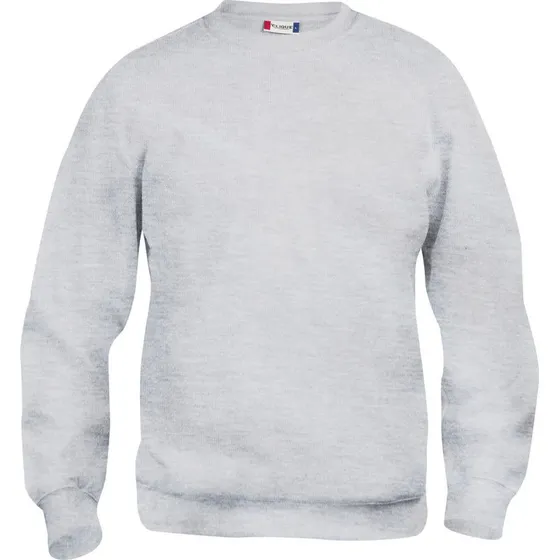 Clique Basic Roundneck Sweatshirt, lysegrå, XL