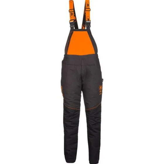 BasePro skæreoveralls, koksgrå/hi-vis orange, str. L