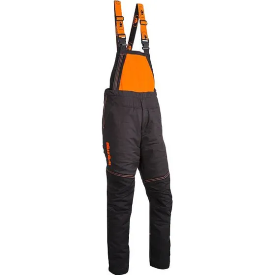 BasePro skæreoveralls, koksgrå/hi-vis orange, str. XL