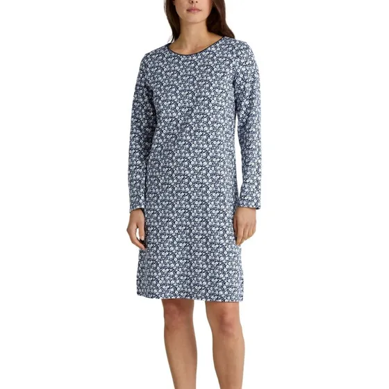 Calida Favourites Sleep Langærmet Natkjole, Marineblå