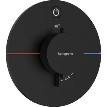 Hansgrohe ShowerSelect Comfort S termostatbatteri, sort, indbygning