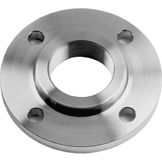 Galvaniseret stålflange 1 1/2" med gevind DIN 2566