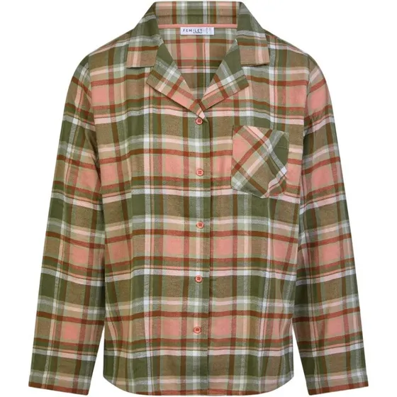 Femilet Heat Shirt - Green Blush Checks, 40