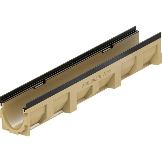 Aco Multiline V100 afløbsrende, 100 cm, polymerbeton