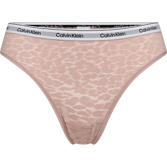Calvin Klein Brazilian trusse i leopardblonde, mid-rise