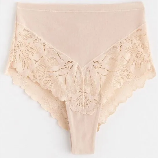 Lindex Brasilianske trusser i mikrobomuld – light dusty beige