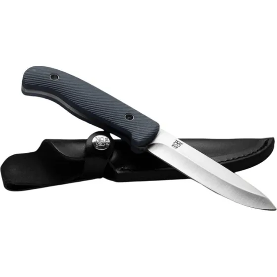 Øyo Nordic Hunting Knife med læderhylster - Grå
