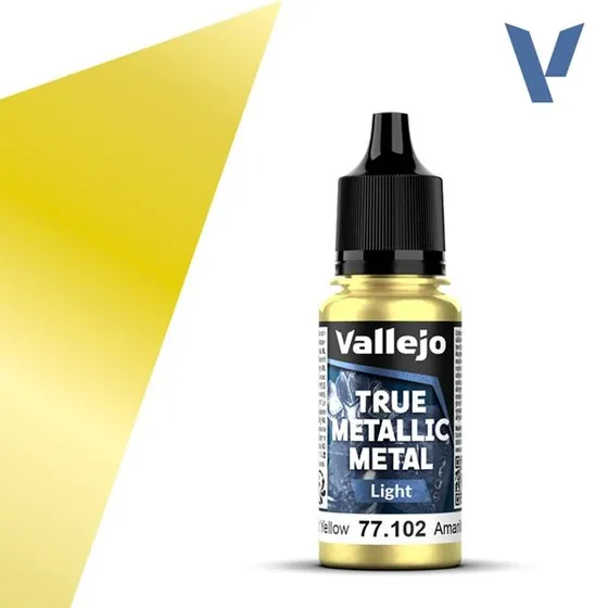 Vallejo True Metallic Metal Light - Radiant Yellow 18ml