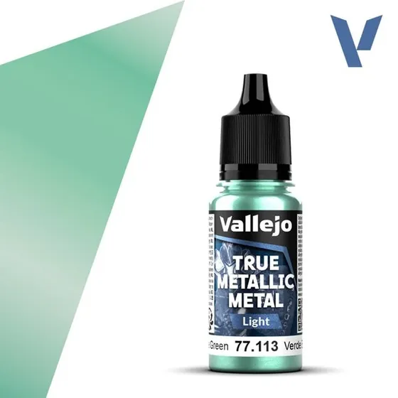 Vallejo True Metallic Metal: Light - Beetle Green - 18ml
