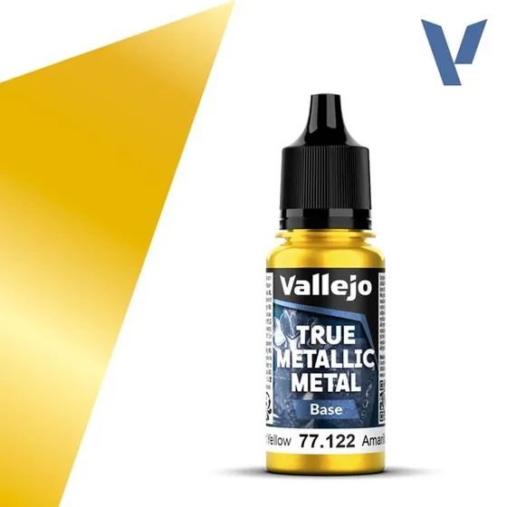 Vallejo True Metallic Metal: Radiant Yellow - 18ml