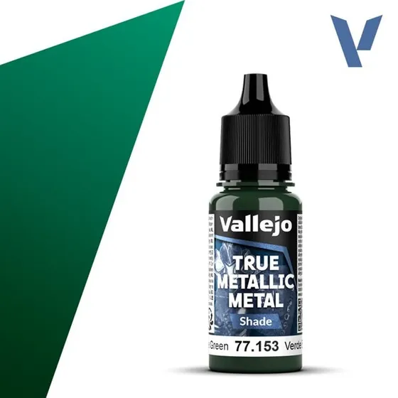 Vallejo True Metallic Metal Shade - Beetle Green 18ml