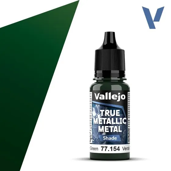 Vallejo True Metallic Metal Shade - Dusken Green, 18ml