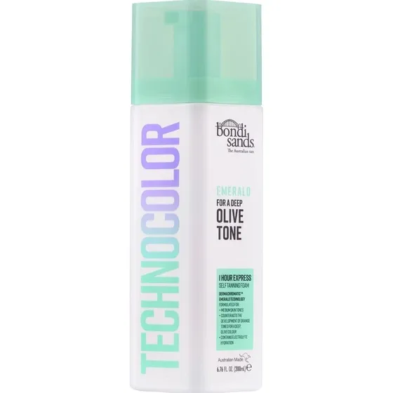 Bondi Sands Technocolor Emerald Olive Self Tanning Foam 200 ml