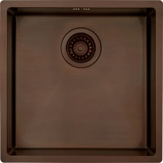 Lavabo Kubus 400 Soft køkkenvask, 44x44 cm, bruneret messing