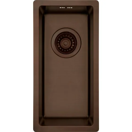 Lavabo Kubus 180 Soft køkkenvask, 22x44 cm, bruneret messing
