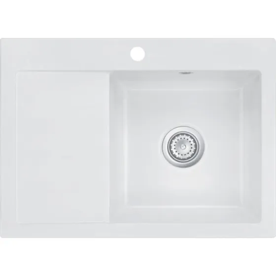 Lavabo Mera 70N Køkkenvask med afløbsbakke, 70x51 cm, hvid