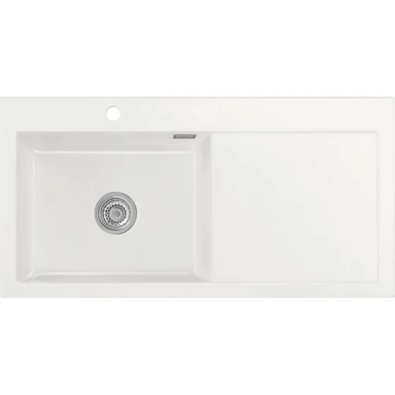 Lavabo Mera 100 SL køkkenvask i hvid keramik, 100x51 cm