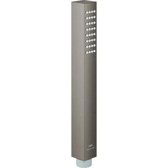 Grohe Aqua Cube håndbruser, vandbesparende, børstet sort krom