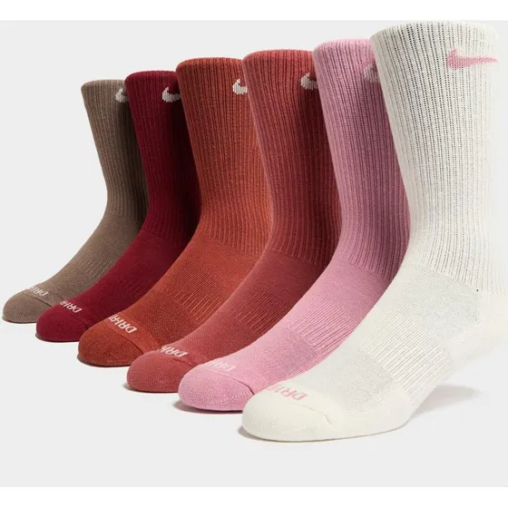 Nike Everyday Plus Cushioned Crew 6-pak – Hvid/Sort