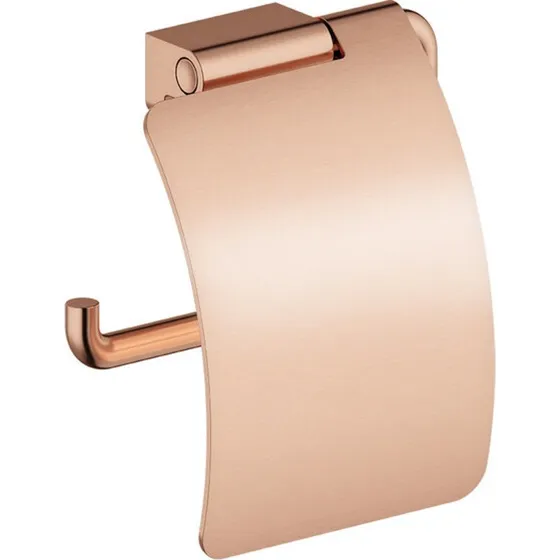 Damixa Zen toiletrulleholder med låg, børstet kobber