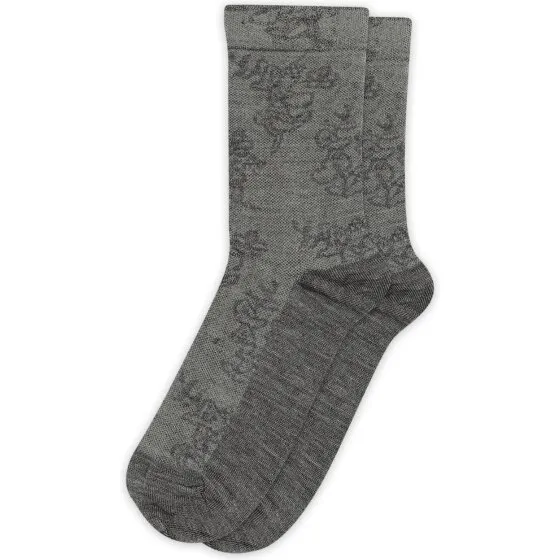 Abigail Uldstrømper m. silke 40/42, mellemgrå