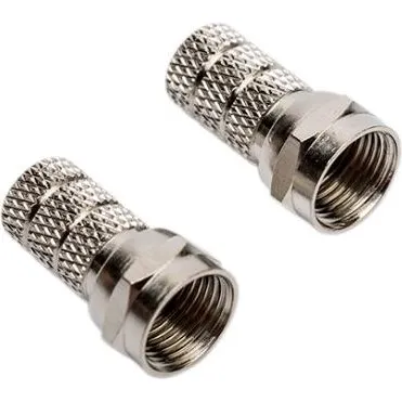 F-Connector til 7 mm antennekabel (2 stk.)