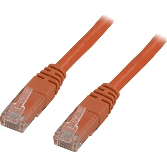 DELTACO Cat6 U/UTP Patchkabel, LSZH, 0,75m, Orange