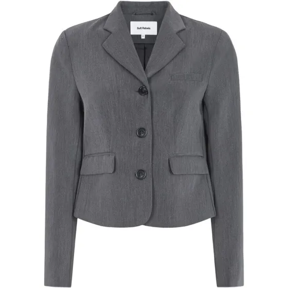 Soft Rebels SREster Blazer - Charcoal Melange