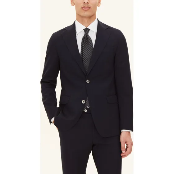 Oscar Jacobson Ego Wool Blazer Navy