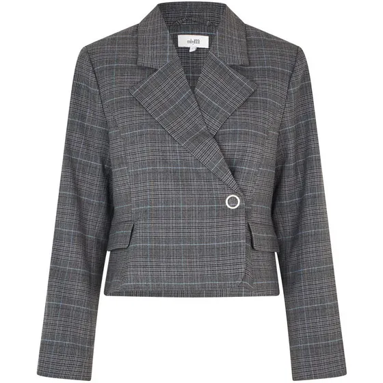 MbyM Iva-M Cropped Blazer - Grey Check