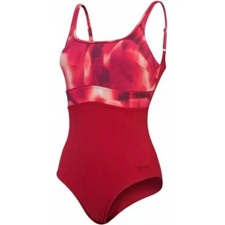 Speedo Shaping Contour badedragt, rd - str. 40