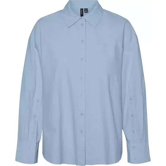 Vero Moda VMNELLIE Oxford skjorte - Cashmere Blue