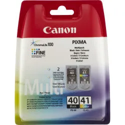 Canon blækpatron PG-40 + CL-41 multipak (sort+farve, 28 ml)
