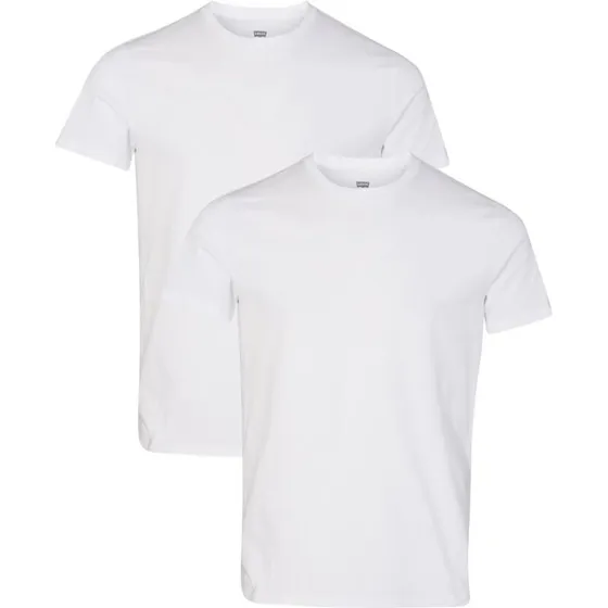 Levi's Slim Crewneck 2-pak T-shirt - Hvid