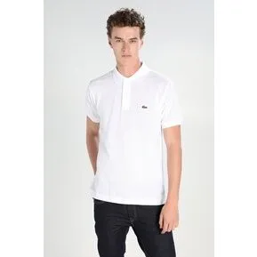 Lacoste L1212 Classic Herre Polo Kortærmet Hvid