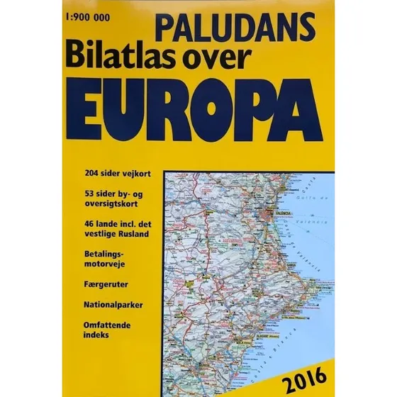 Paludans Bilatlas over Europa 2016