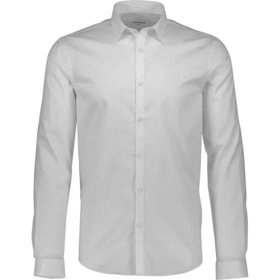 Lindbergh Slim Fit Skjorte Hvid M – Strygefri med Nanotex