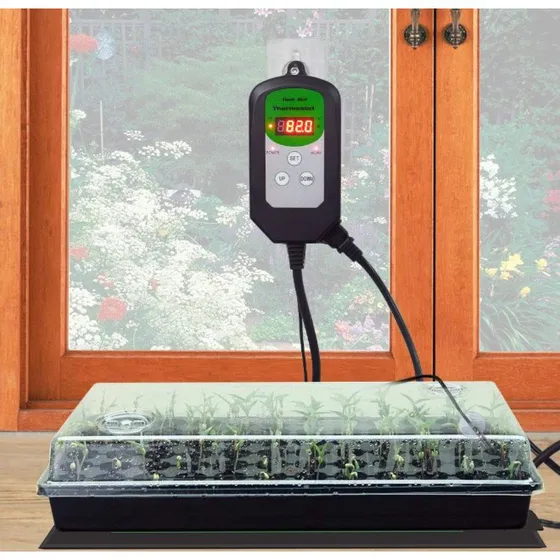 Digital termostat til varmemåtte, 0-100°C, 45W