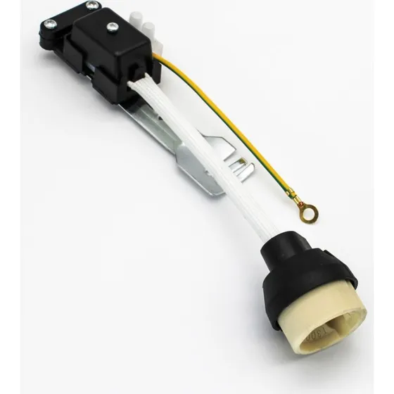 GU10 fatning - Keramisk med holder og ledning til downlight