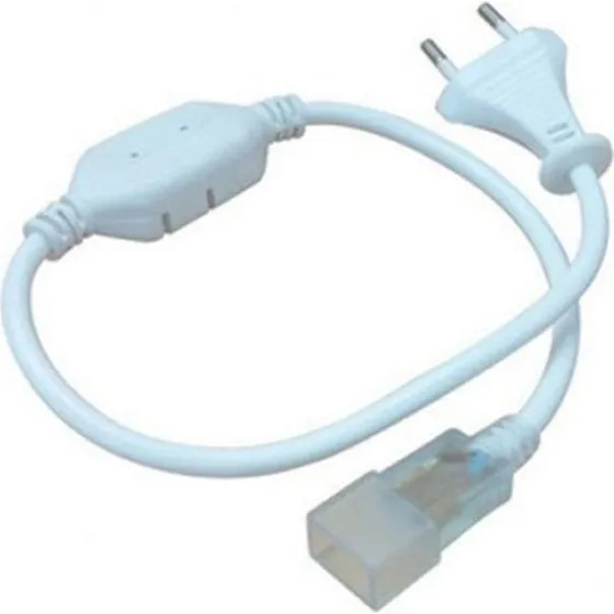 Stik til 8x16 Neon Flex LED - Inkl. endeprop, IP67, 230V