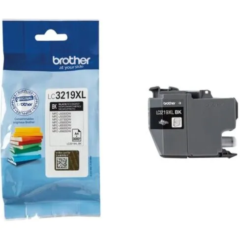 Brother LC3219XLBK Original Sort blækpatron - 3000 sider