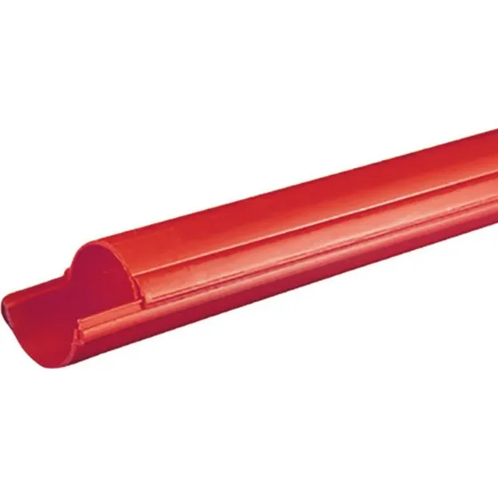 3 meter Kabelrør 110 mm, PE, 2-delt, Rød